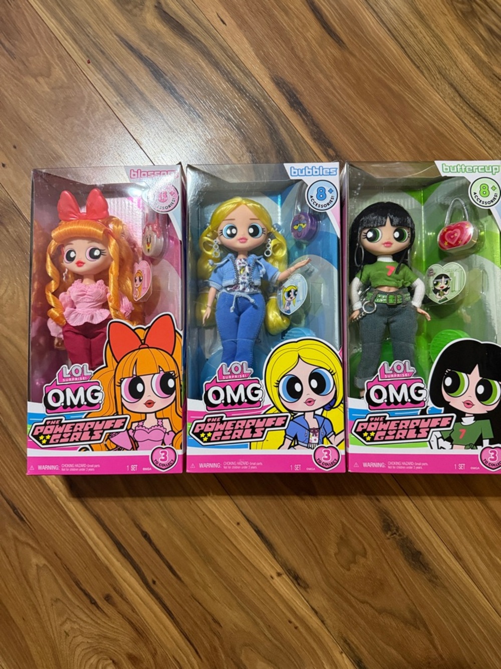 L.O.L. Surprise! OMG Powerpuff Girls Dolls - Pink, Blue, Green